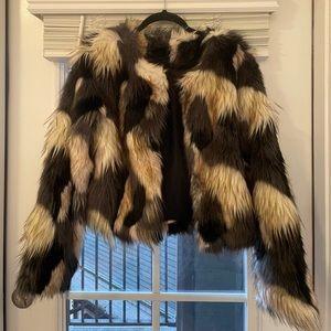 Multi color Faux Fur cute winter coat